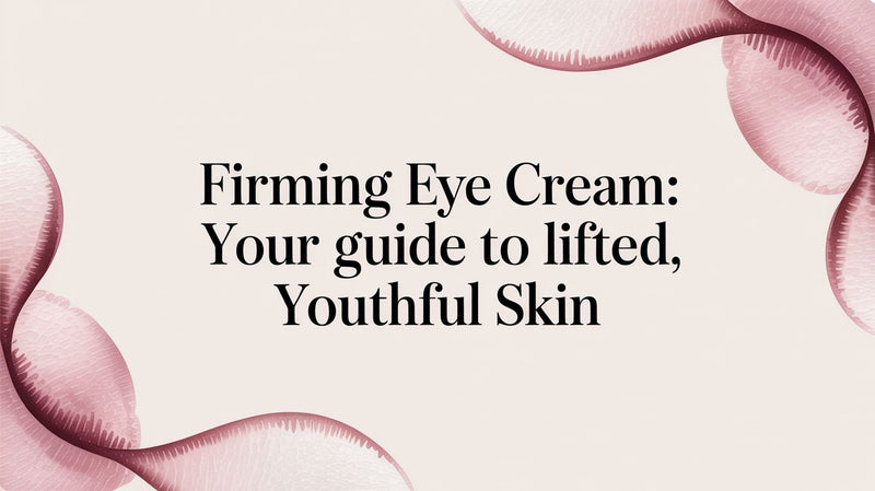 Firming Eye Cream: Your Guide to Lifted, Youthful Skin - Karin Herzog